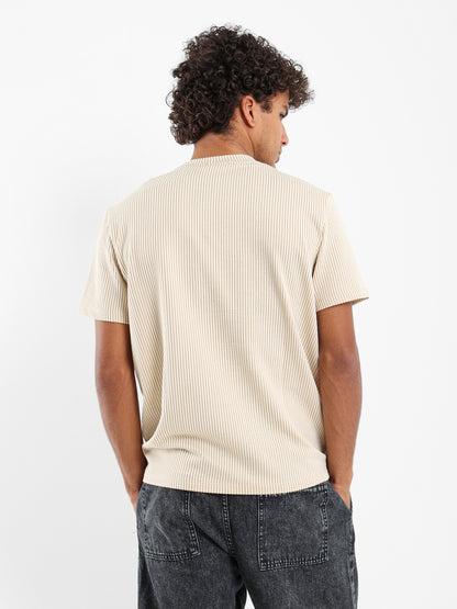 Ribbed Casual T-Shirt