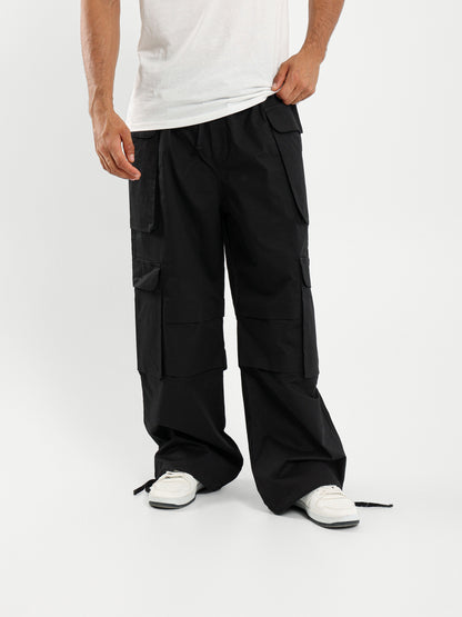 Multi-Pocket Parachute Pants