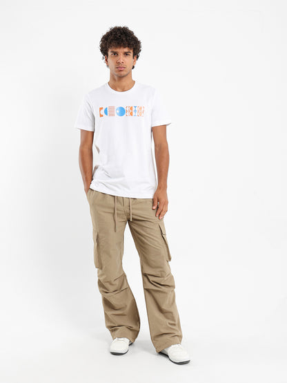 Abstract Curved Summer Icons T-Shirt