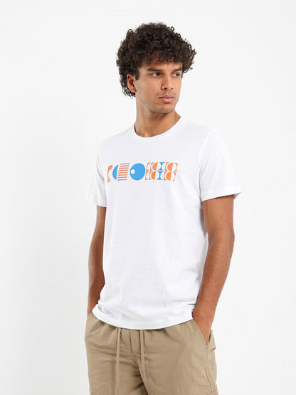 Abstract Curved Summer Icons T-Shirt