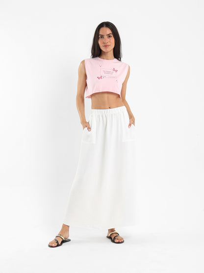 Elasticated Waistband Skirt