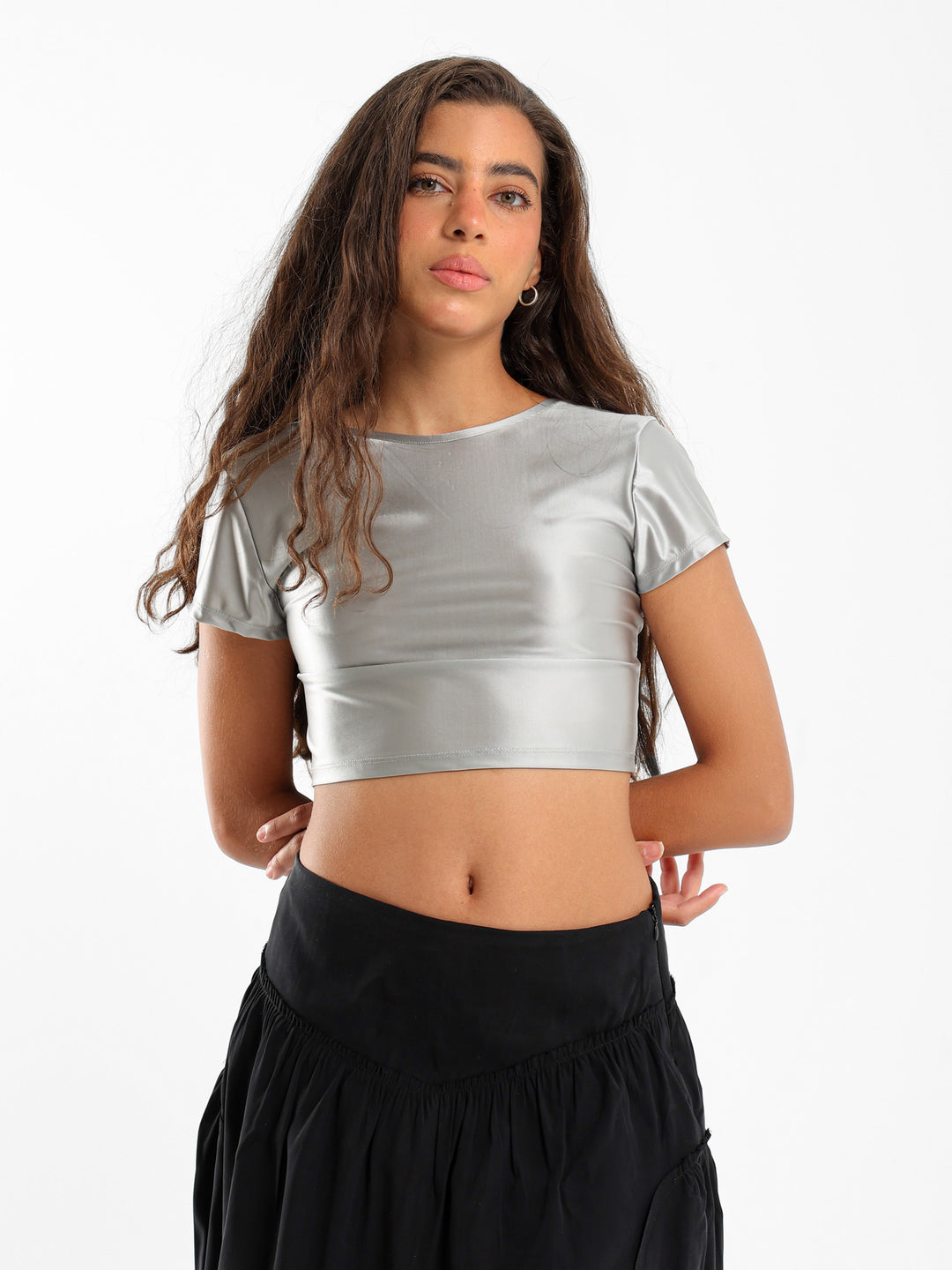 Backless Satin Top