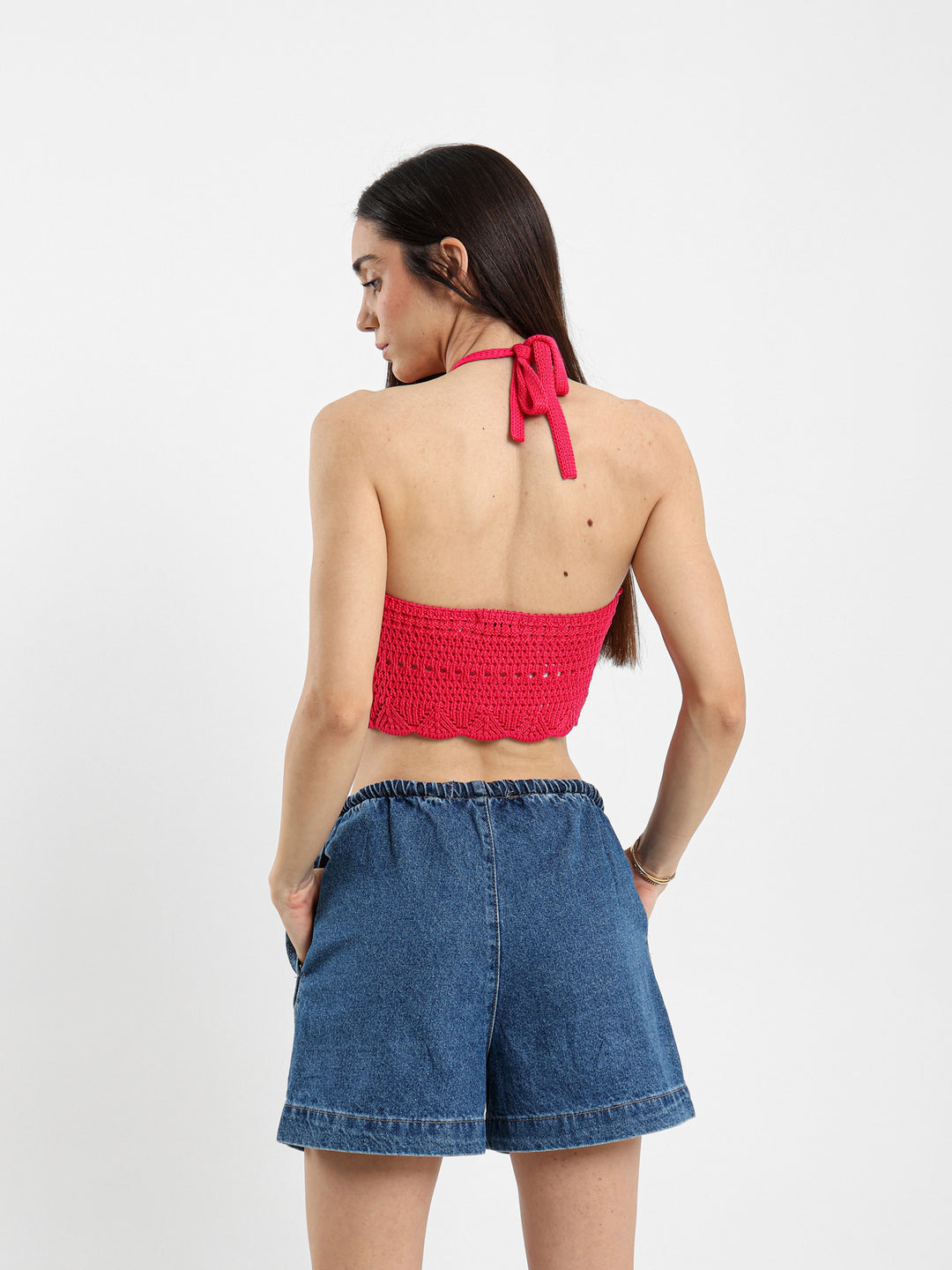 Halter Neck Crochet Top