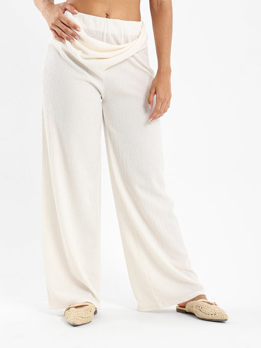 Twisted Front Wrinkled Pants