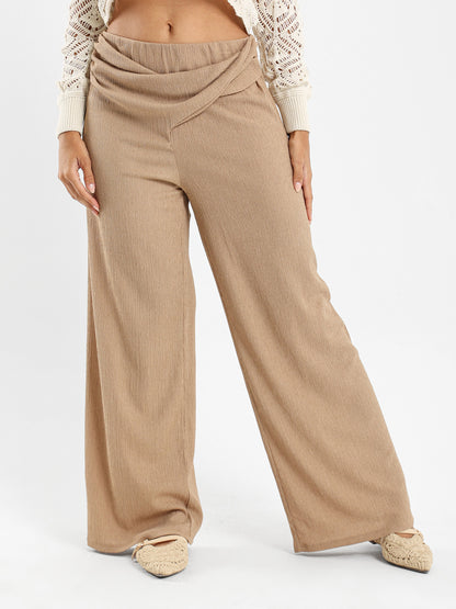 Twisted Front Wrinkled Pants