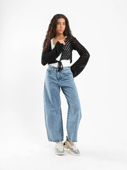 Front Tie Knit Bolero