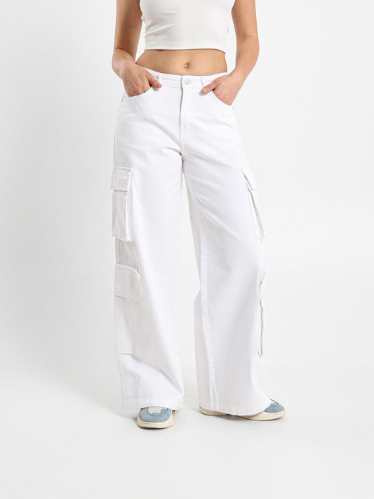 Extreme Wide Leg Cargo Jeans