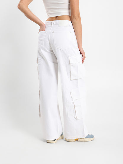 Extreme Wide Leg Cargo Jeans
