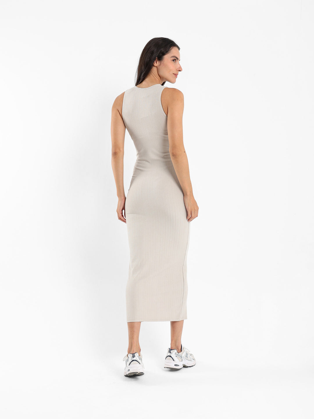 Sleeveless Ribbed Maxi Dress