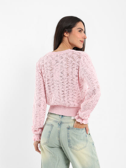 V-neck Knitted Cardigan