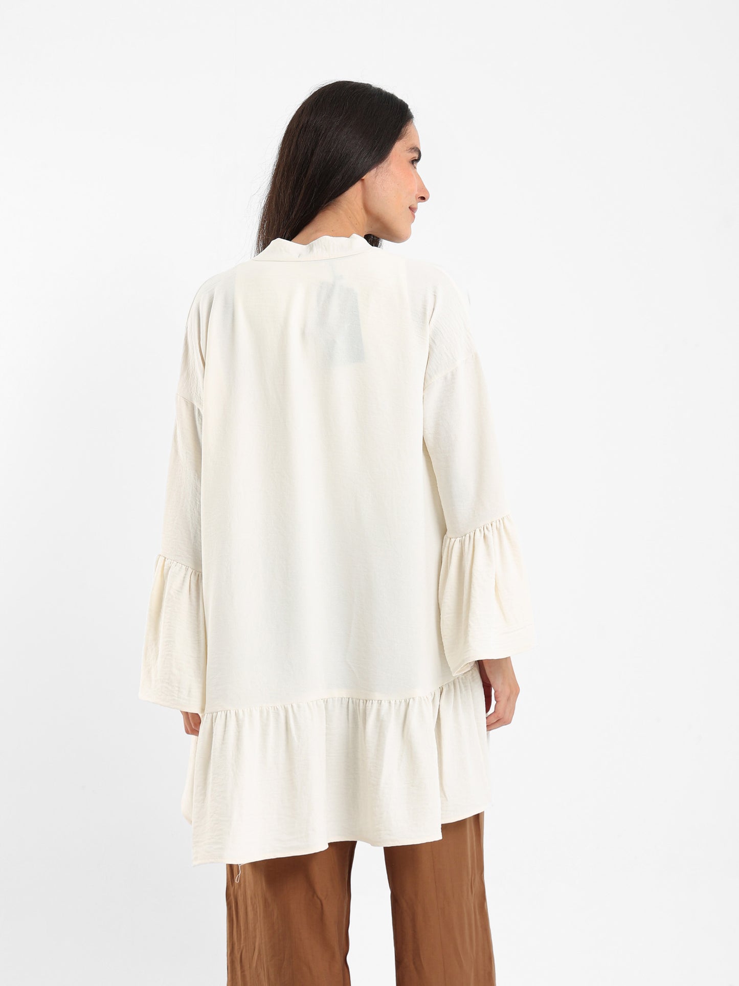 Ruffled Short Kimono