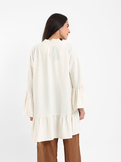 Ruffled Short Kimono
