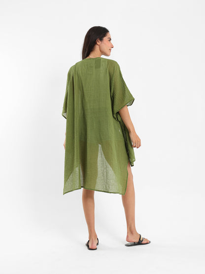 Long Textured Kimono Jacket