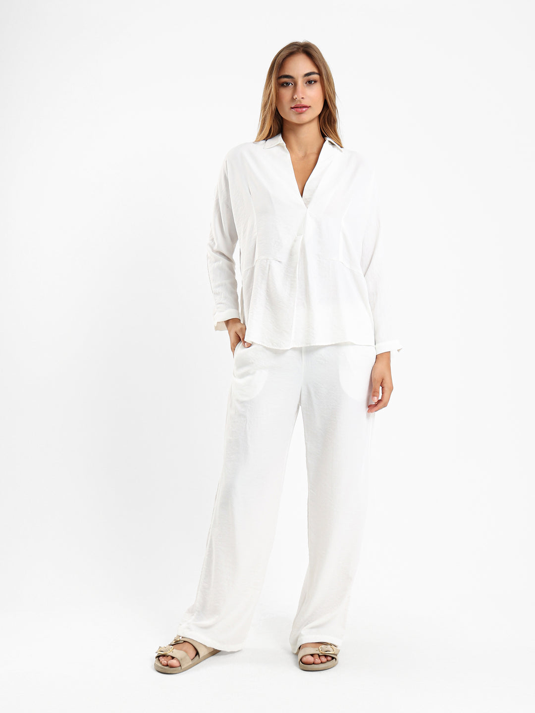 Front Pleated Blouse
