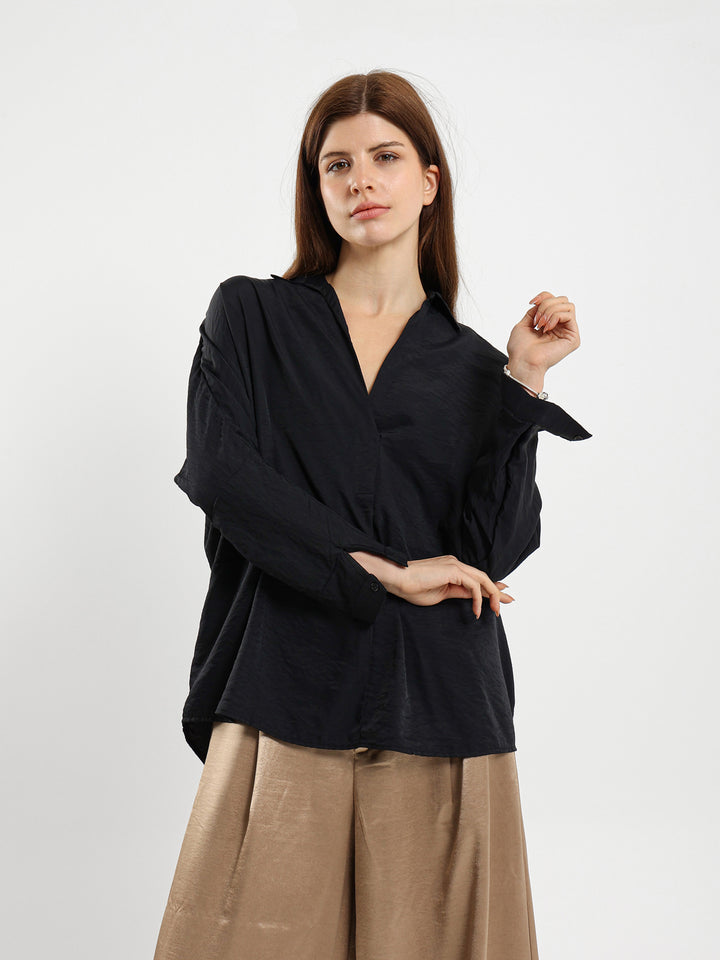 Front Pleated Blouse