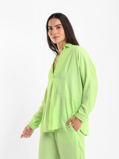Front Pleated Blouse