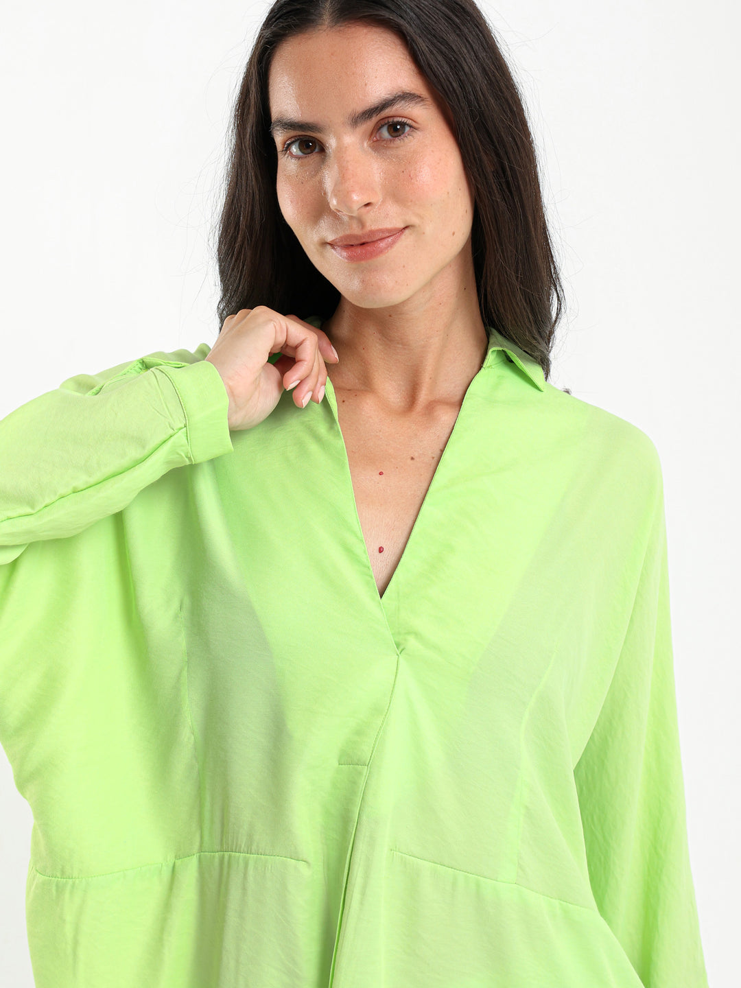 Front Pleated Blouse