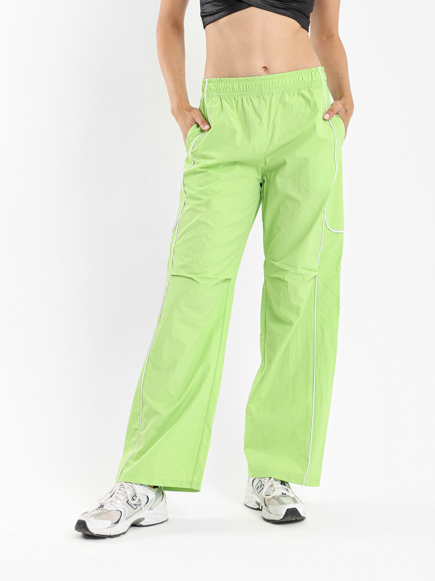 Loose Track Pants with Side Piping