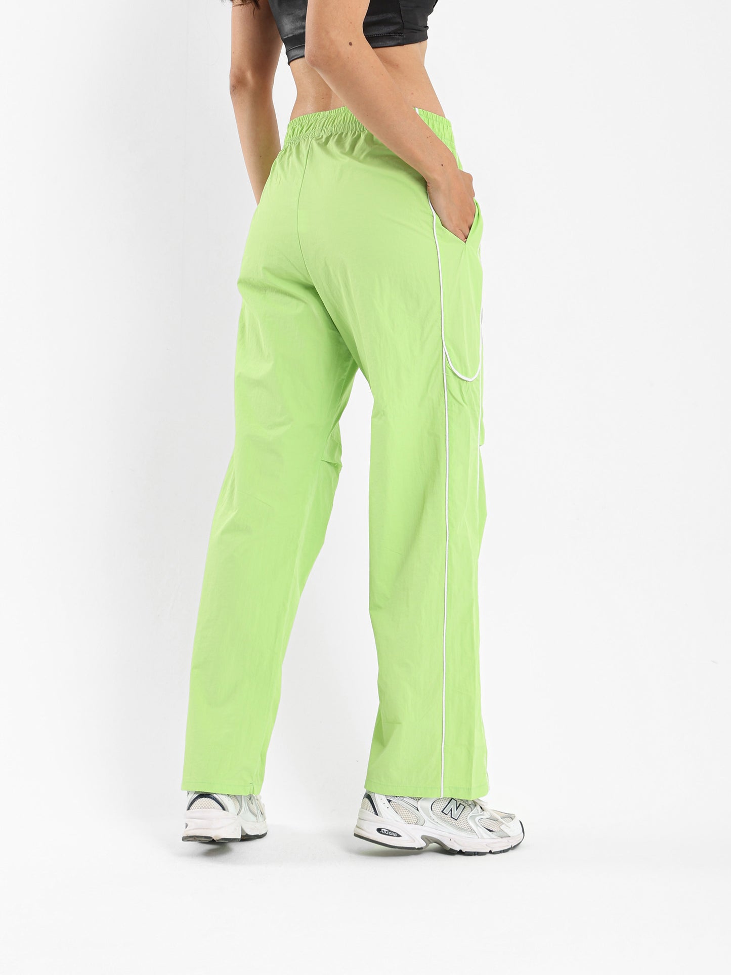 Loose Track Pants with Side Piping