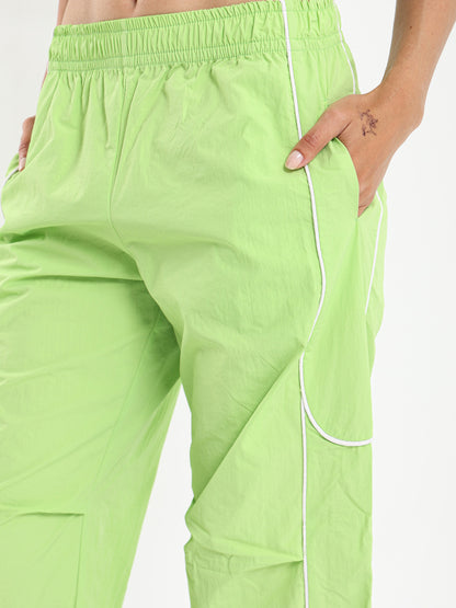 Loose Track Pants with Side Piping