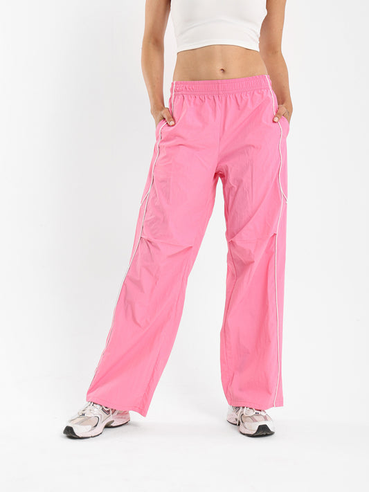 Loose Track Pants with Side Piping
