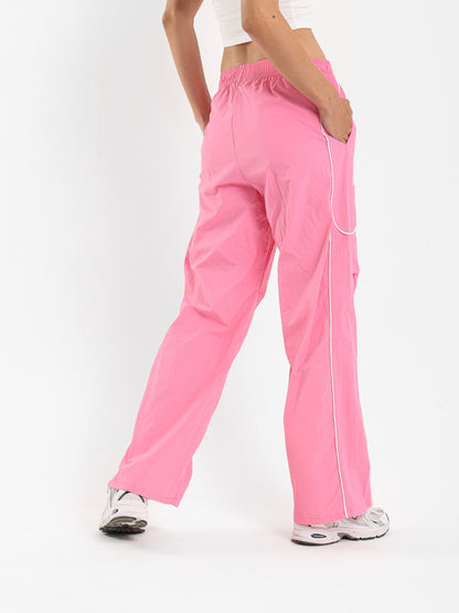 Loose Track Pants with Side Piping