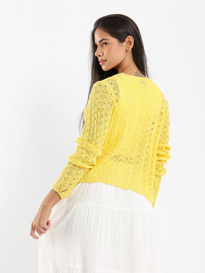 Front-Tie Cardigan