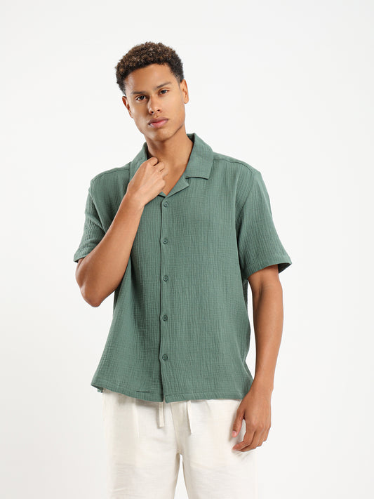 Relaxed Fit Textured Shirt