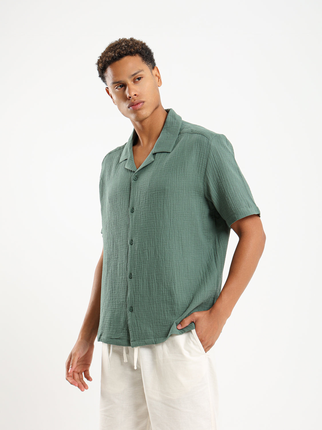 Relaxed Fit Textured Shirt