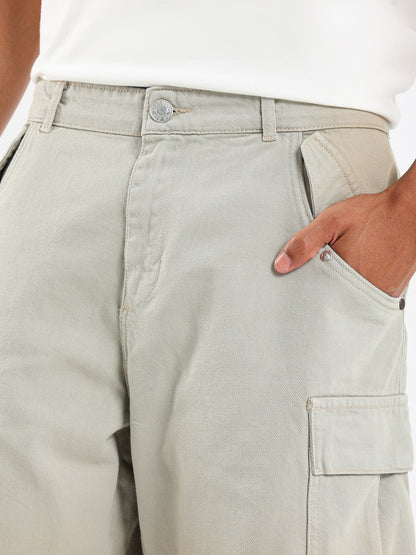 Cargo Denim Shorts