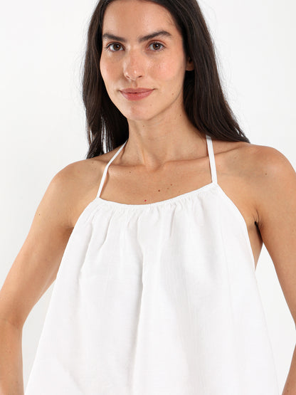 Puffy Backless Top