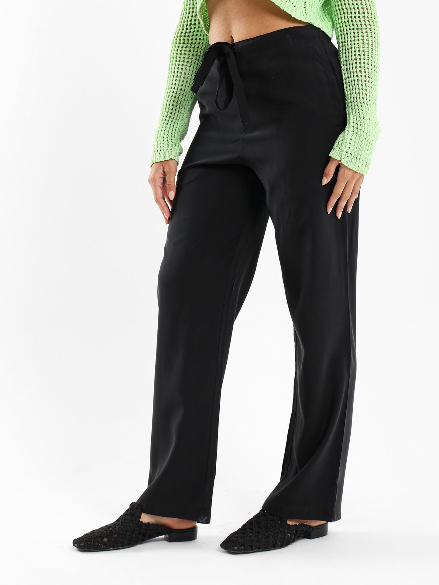 Straight-Leg Drawstring Pants