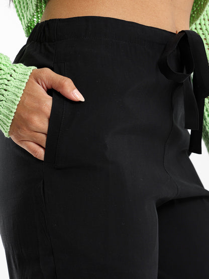 Straight-Leg Drawstring Pants