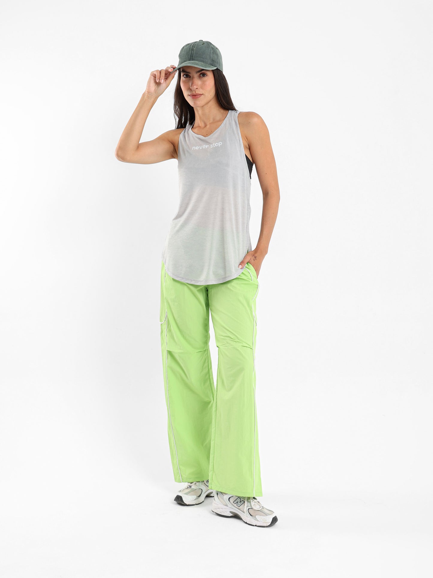 Loose Track Pants with Side Piping