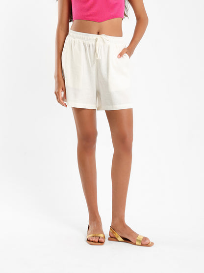 Drawstring Waist Casual Shorts