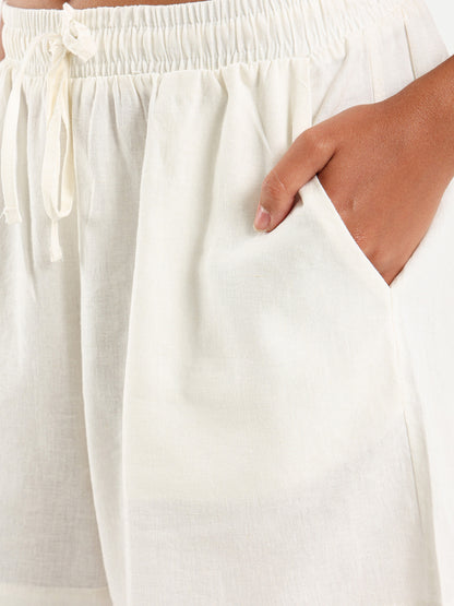 Drawstring Waist Casual Shorts