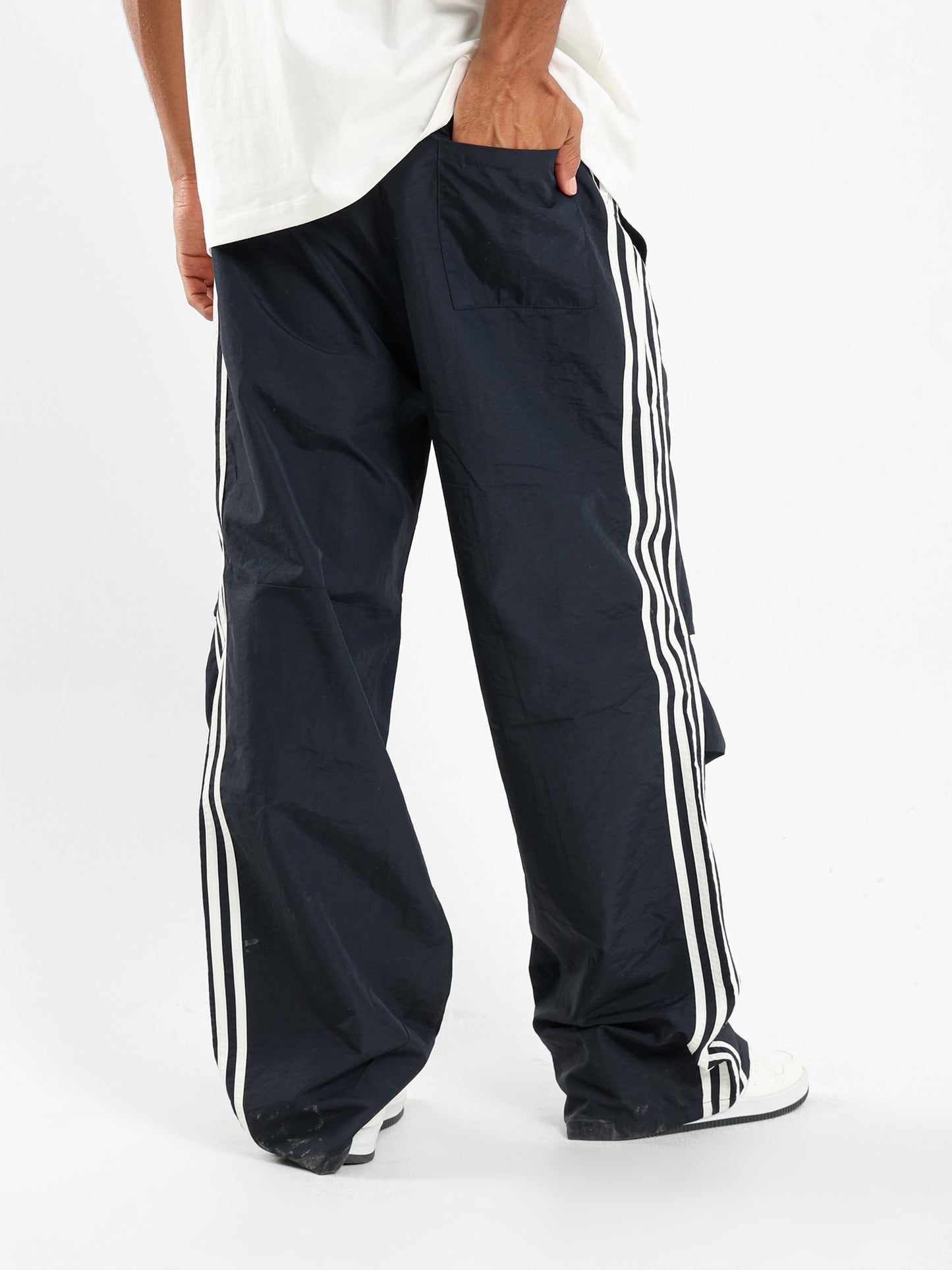 Woven Pants With Side Stripes