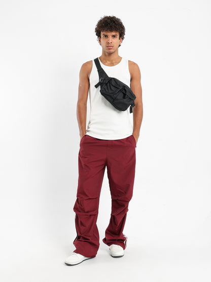 Woven Pants With Side Stripes