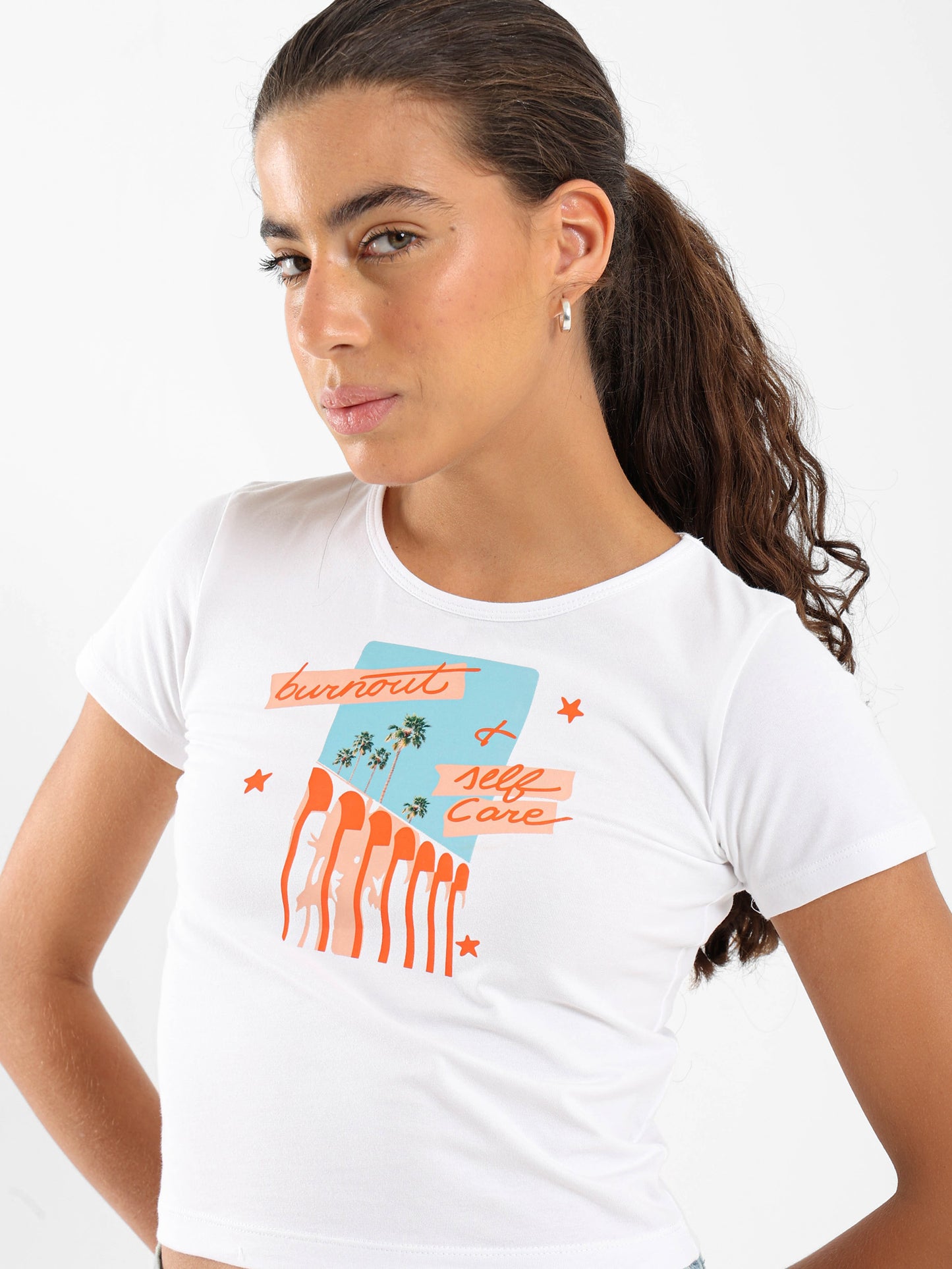 Self-Care Burnout Baby Tee