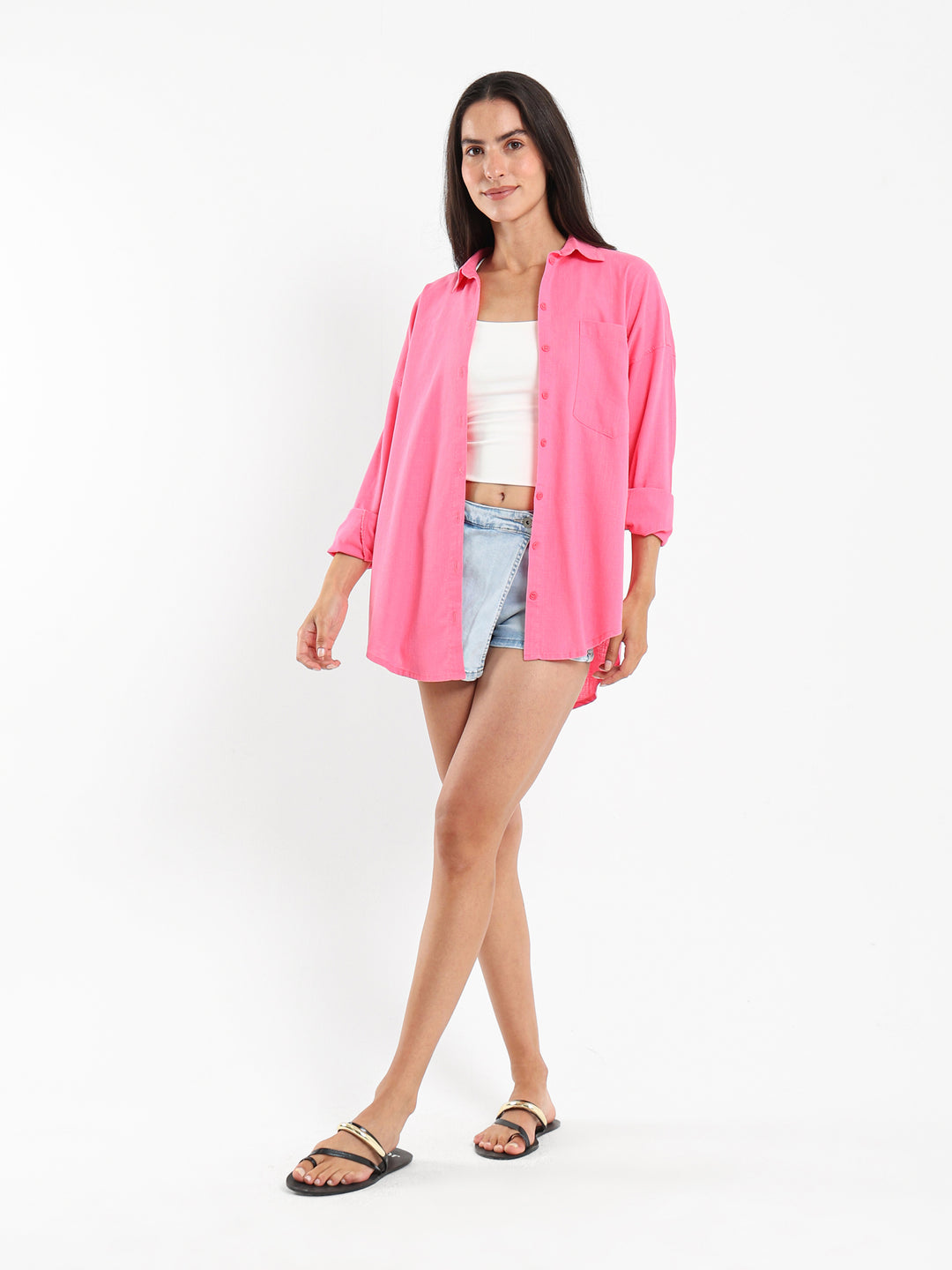 Oversized Linen Shirt