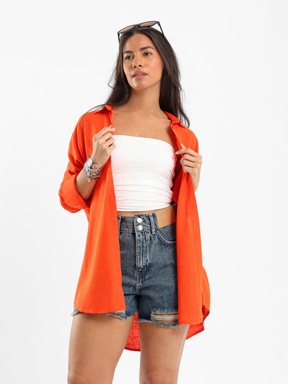 Oversized Linen Shirt
