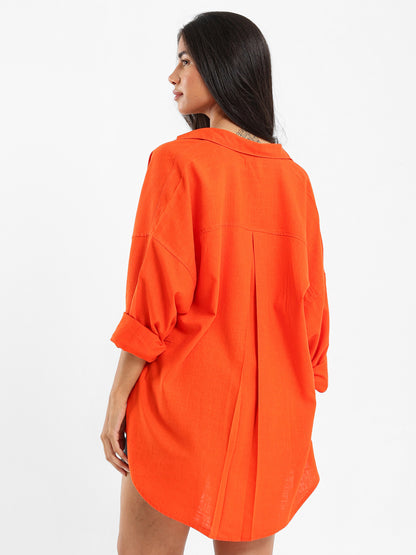 Oversized Linen Shirt