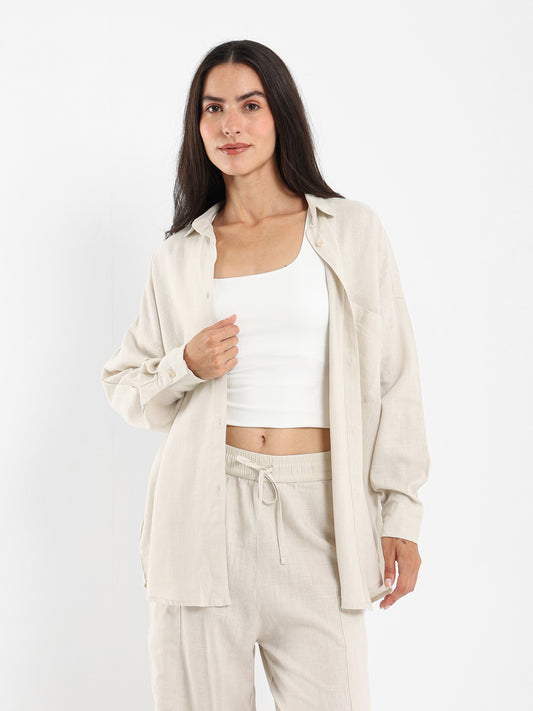 Oversized Linen Shirt