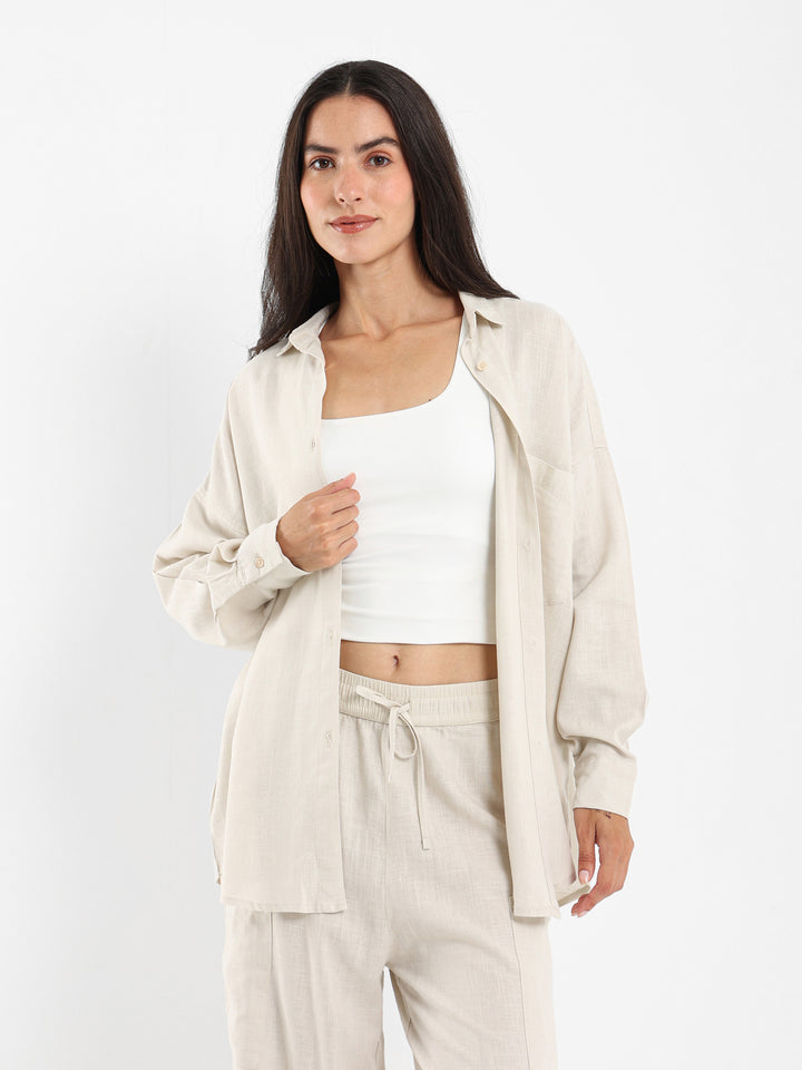 Oversized Linen Shirt