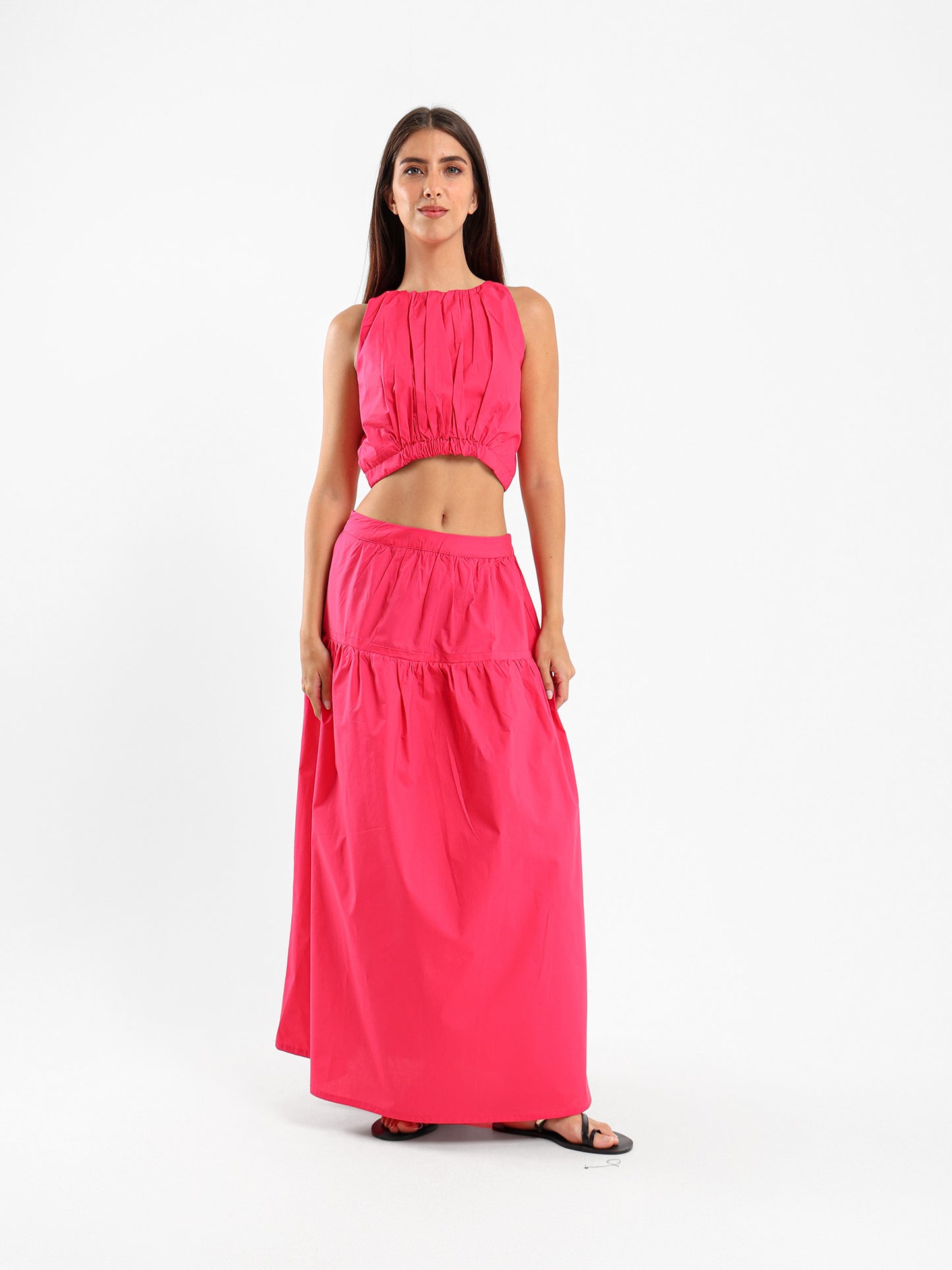 Boat Neck Cropped Top