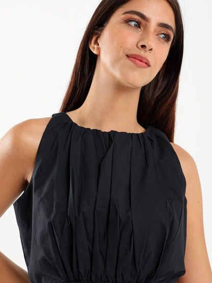 Boat Neck Cropped Top