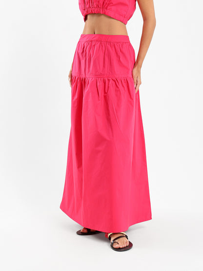 Tiered Design Maxi Skirt