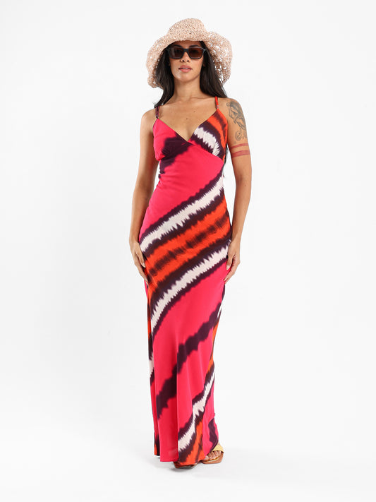 Strapless V-Neck Dress