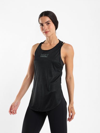 Daily Print Sleeveless Sports Tee