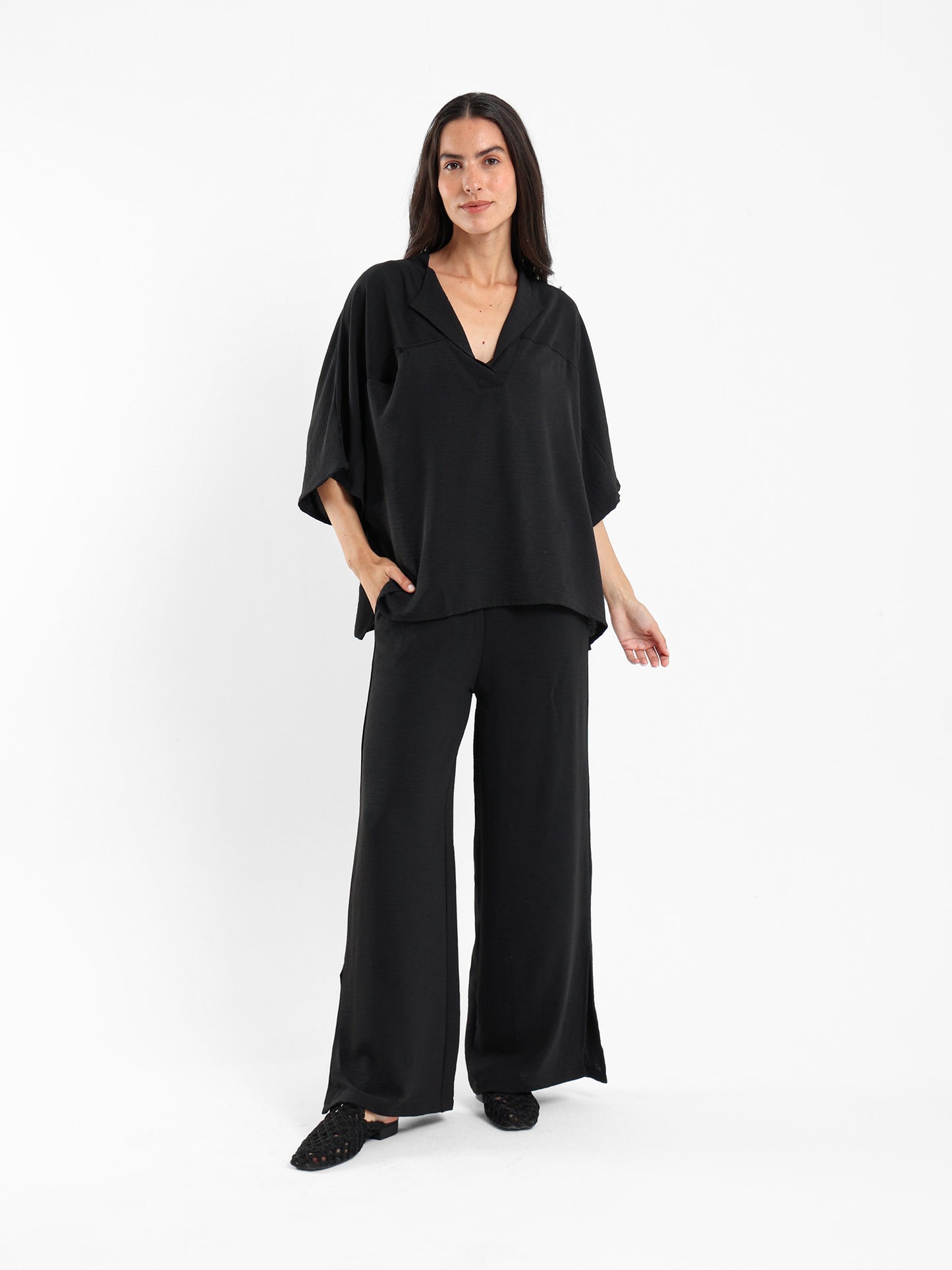 Loose Wrinkled Blouse
